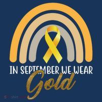 In September We Wear Gold Childhood Cancer Rainbow Women's Tank Top thumb 5