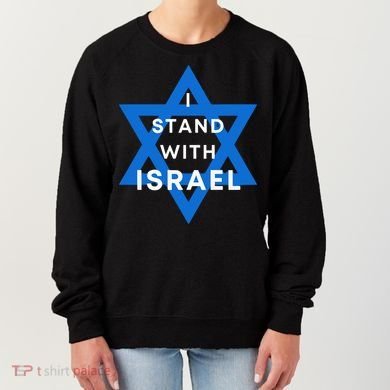 I Stand With Israel Support Black Women's Sweatshirt