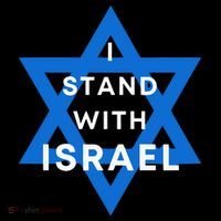 I Stand With Israel Support Black Sweatshirt thumb 3