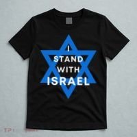 I Stand With Israel Support Black T-Shirt thumb 5