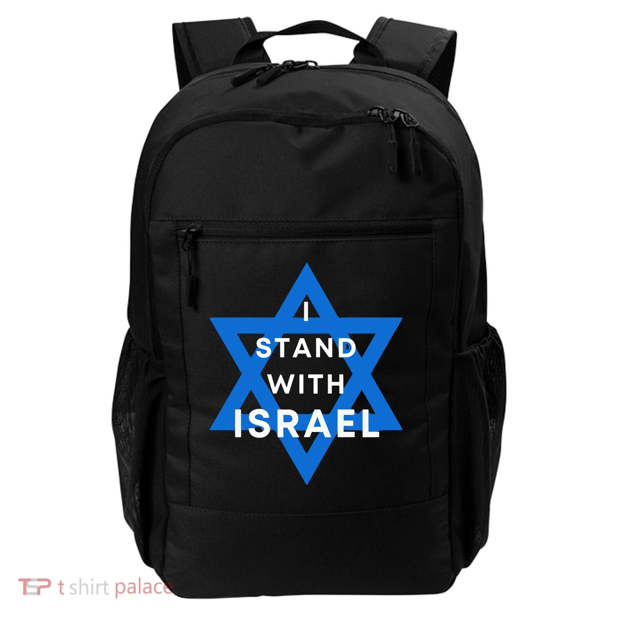I Stand With Israel Support Black Backpack