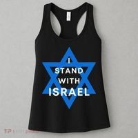 I Stand With Israel Support Black Women's Tank Top thumb 3