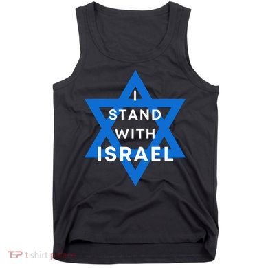 I Stand With Israel Support Black Tank Top
