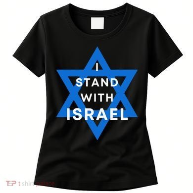 I Stand With Israel Support Black Women's T-Shirt