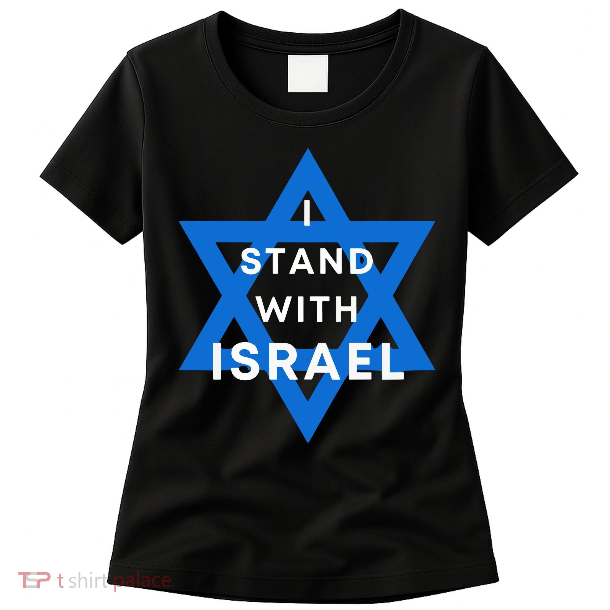 I Stand With Israel Support Black Women's T-Shirt