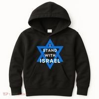 I Stand With Israel Support Black Kids Hoodie thumb 0