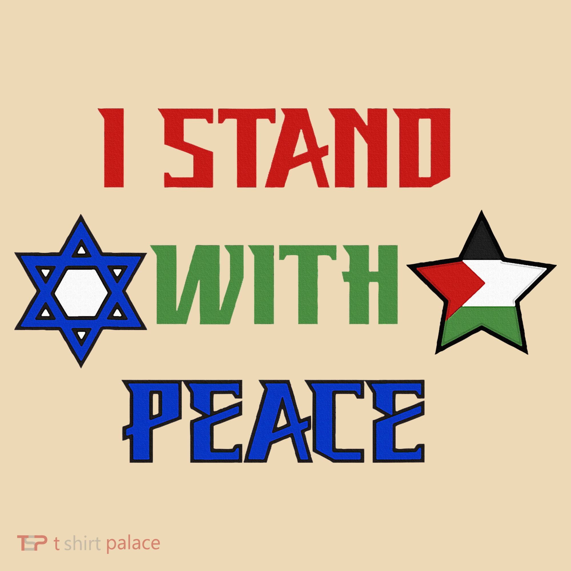 i stand with peace palestine israel Tote Bag