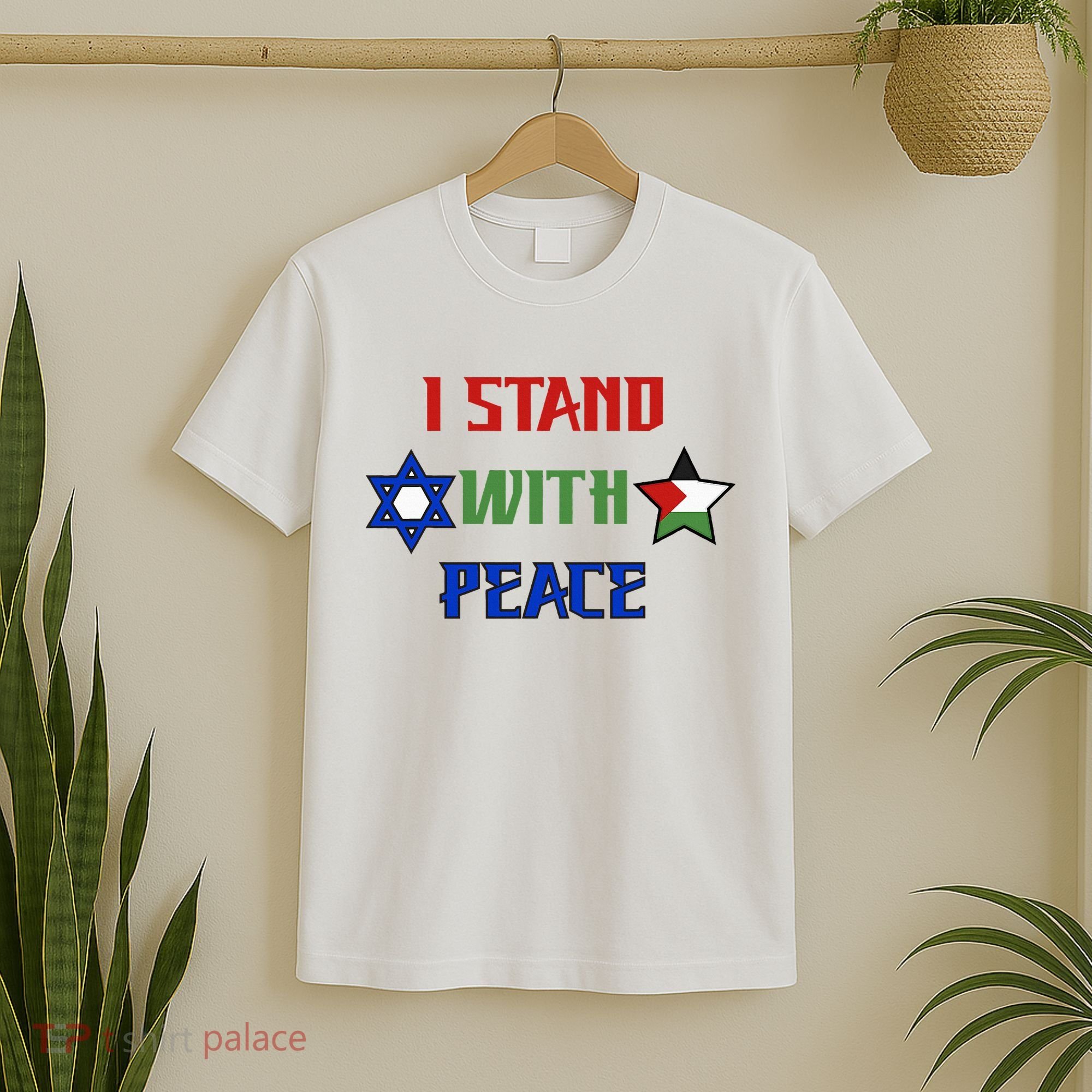 i stand with peace palestine israel T-Shirt