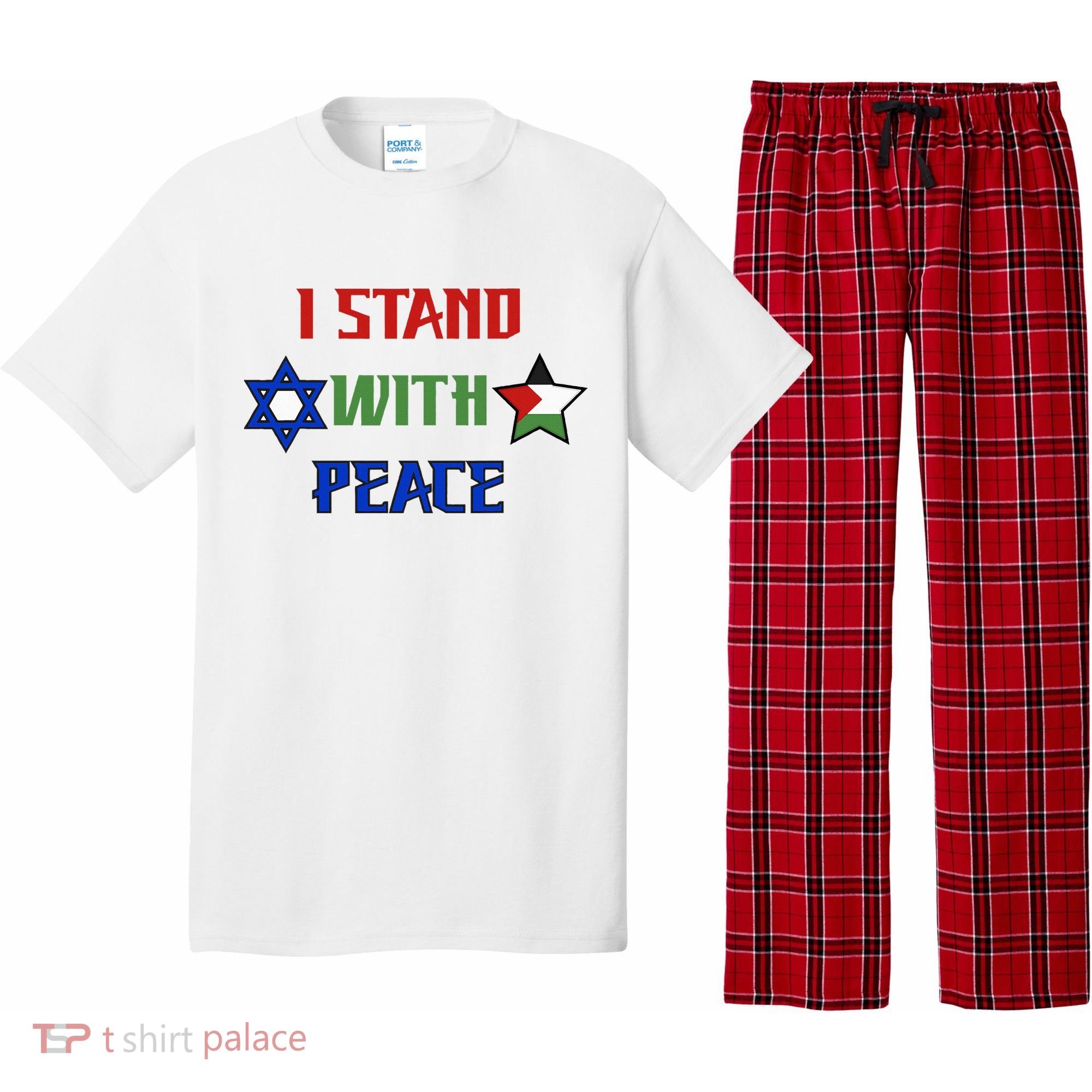 i stand with peace palestine israel Pajama Set