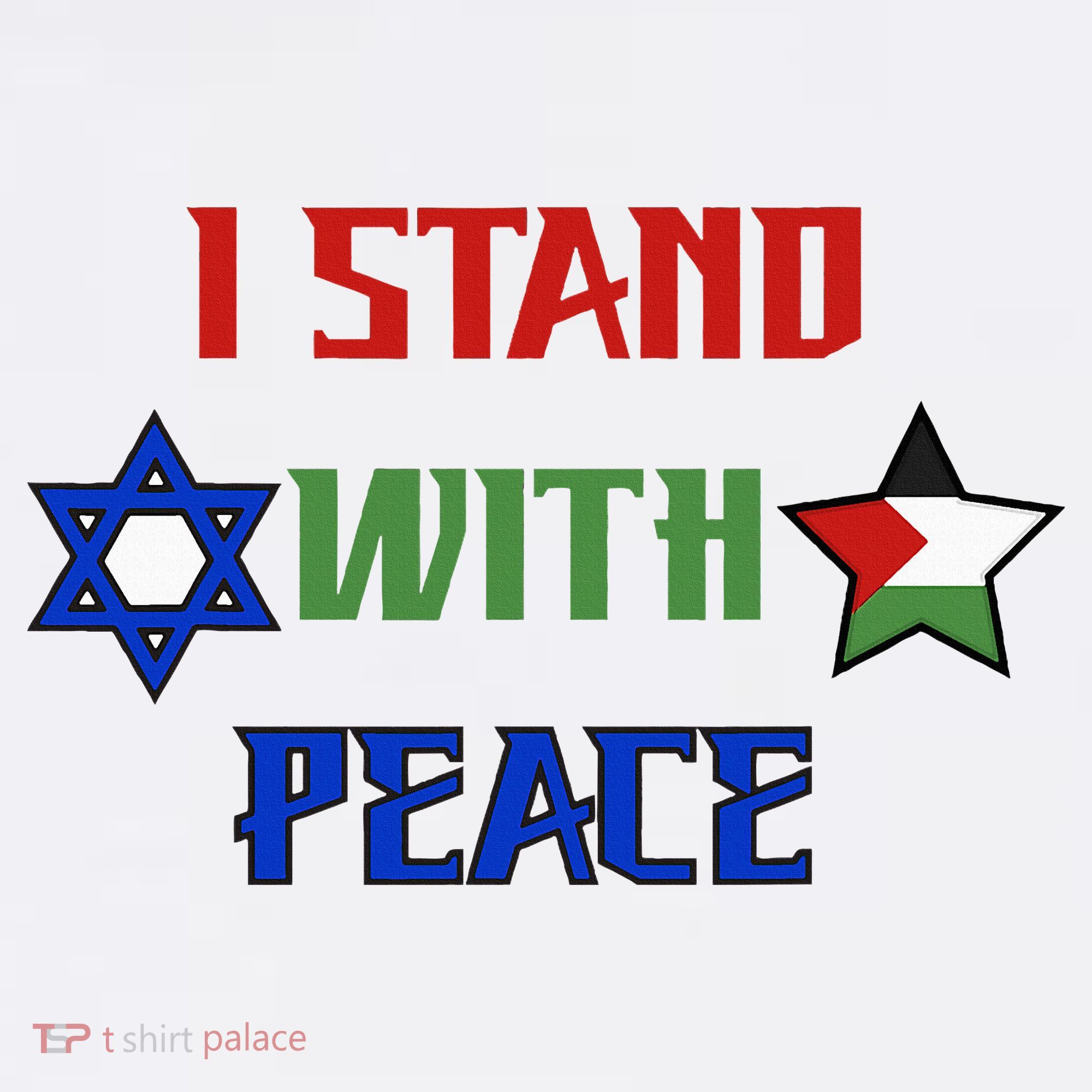 i stand with peace palestine israel Baby Bodysuit