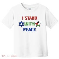 i stand with peace palestine israel Toddler T-Shirt thumb 0