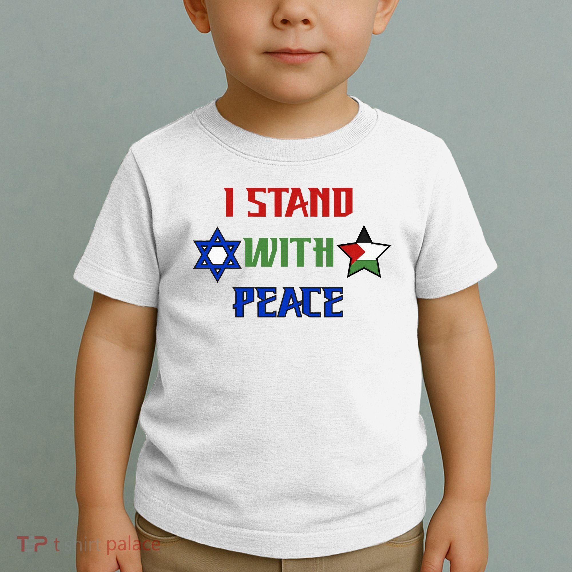 i stand with peace palestine israel Toddler T-Shirt