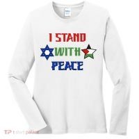 i stand with peace palestine israel Women's Long Sleeve Shirt thumb 0