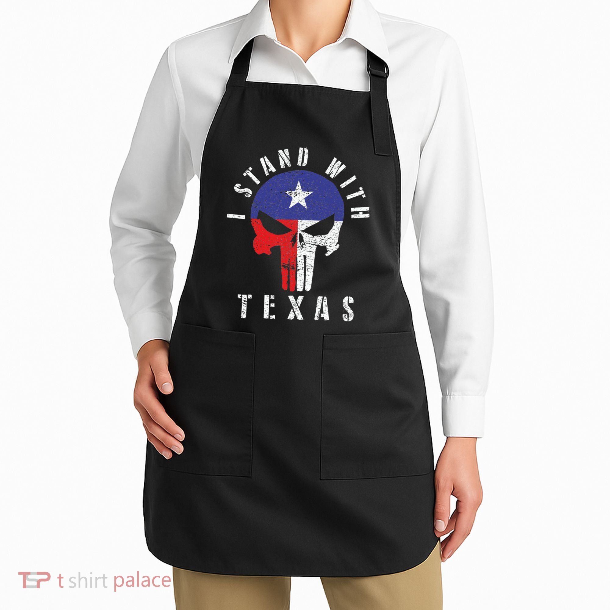 I Stand With Texas Flag Usa State Of Texas Apron