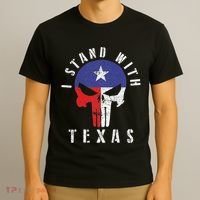 I Stand With Texas Flag Usa State Of Texas T-Shirt thumb 3
