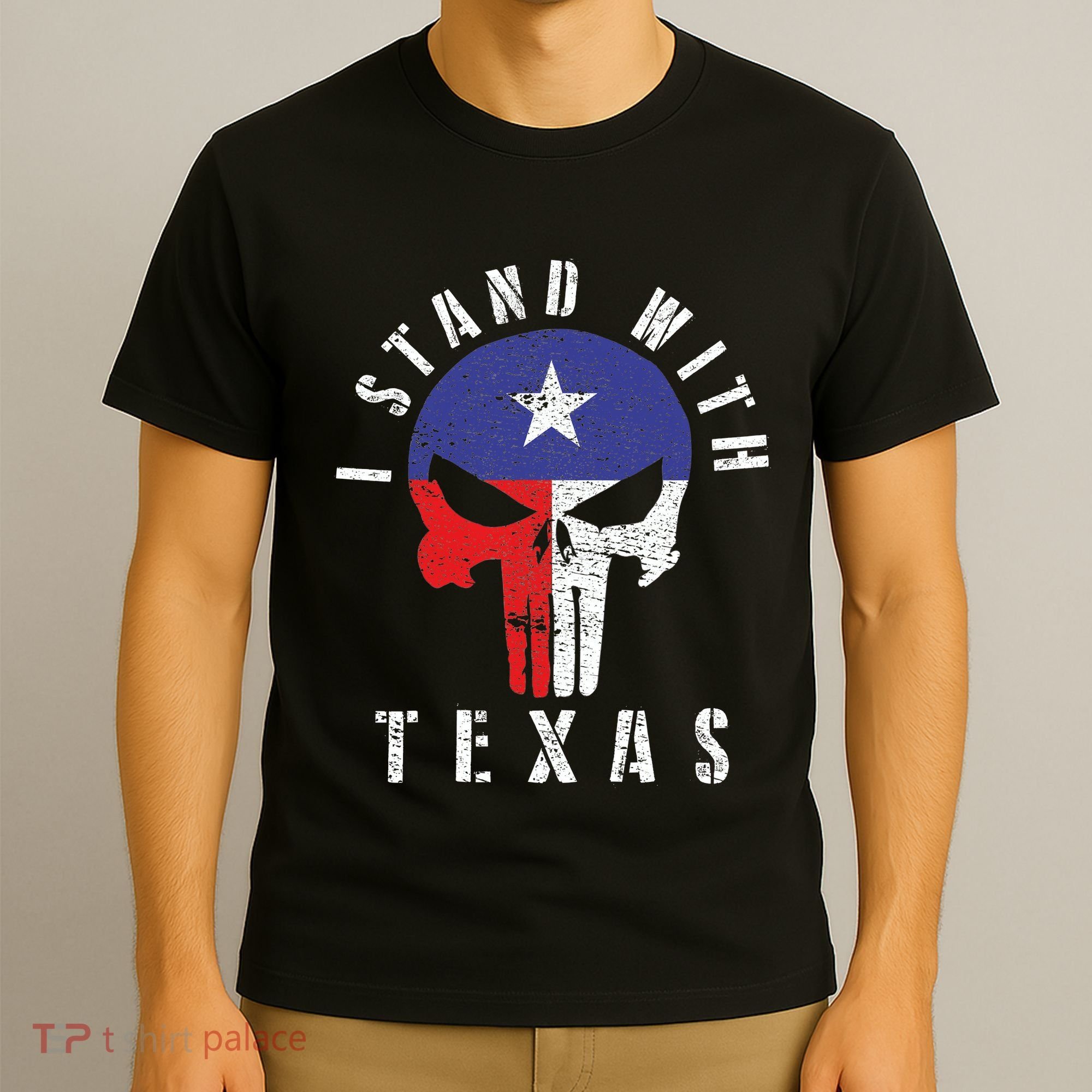I Stand With Texas Flag Usa State Of Texas T-Shirt