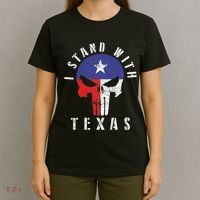 I Stand With Texas Flag Usa State Of Texas T-Shirt thumb 4