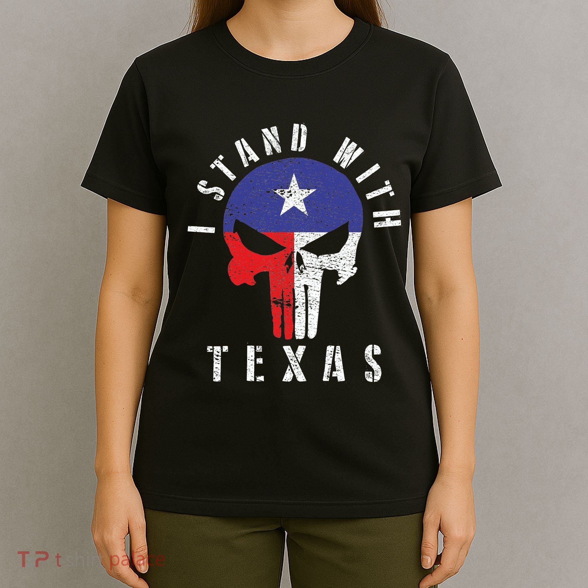 I Stand With Texas Flag Usa State Of Texas T-Shirt