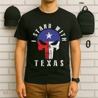 I Stand With Texas Flag Usa State Of Texas T-Shirt thumb 6