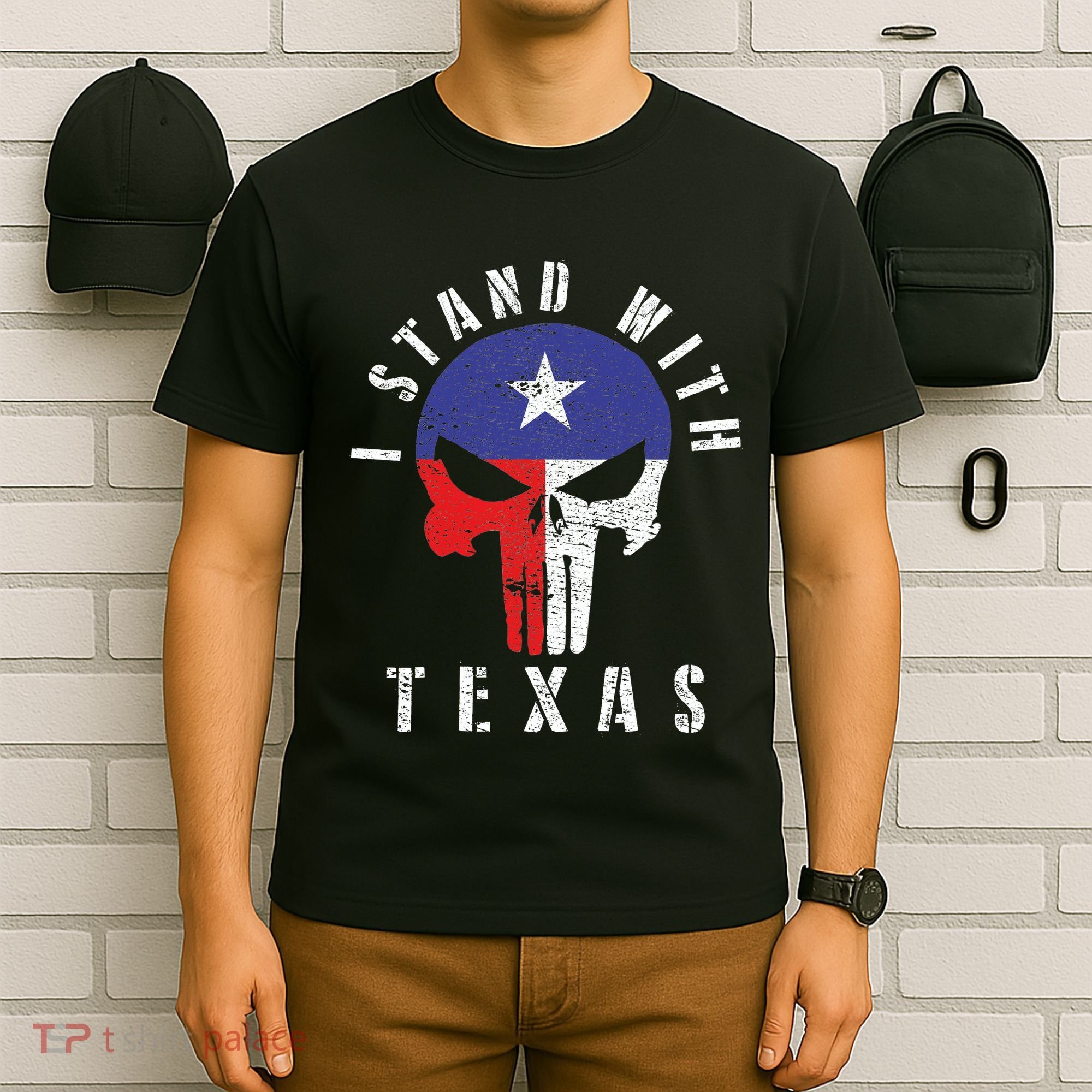 I Stand With Texas Flag Usa State Of Texas T-Shirt