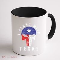 I Stand With Texas Flag Usa State Of Texas Coffee Mug thumb 1