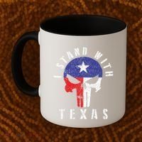 I Stand With Texas Flag Usa State Of Texas Coffee Mug thumb 2