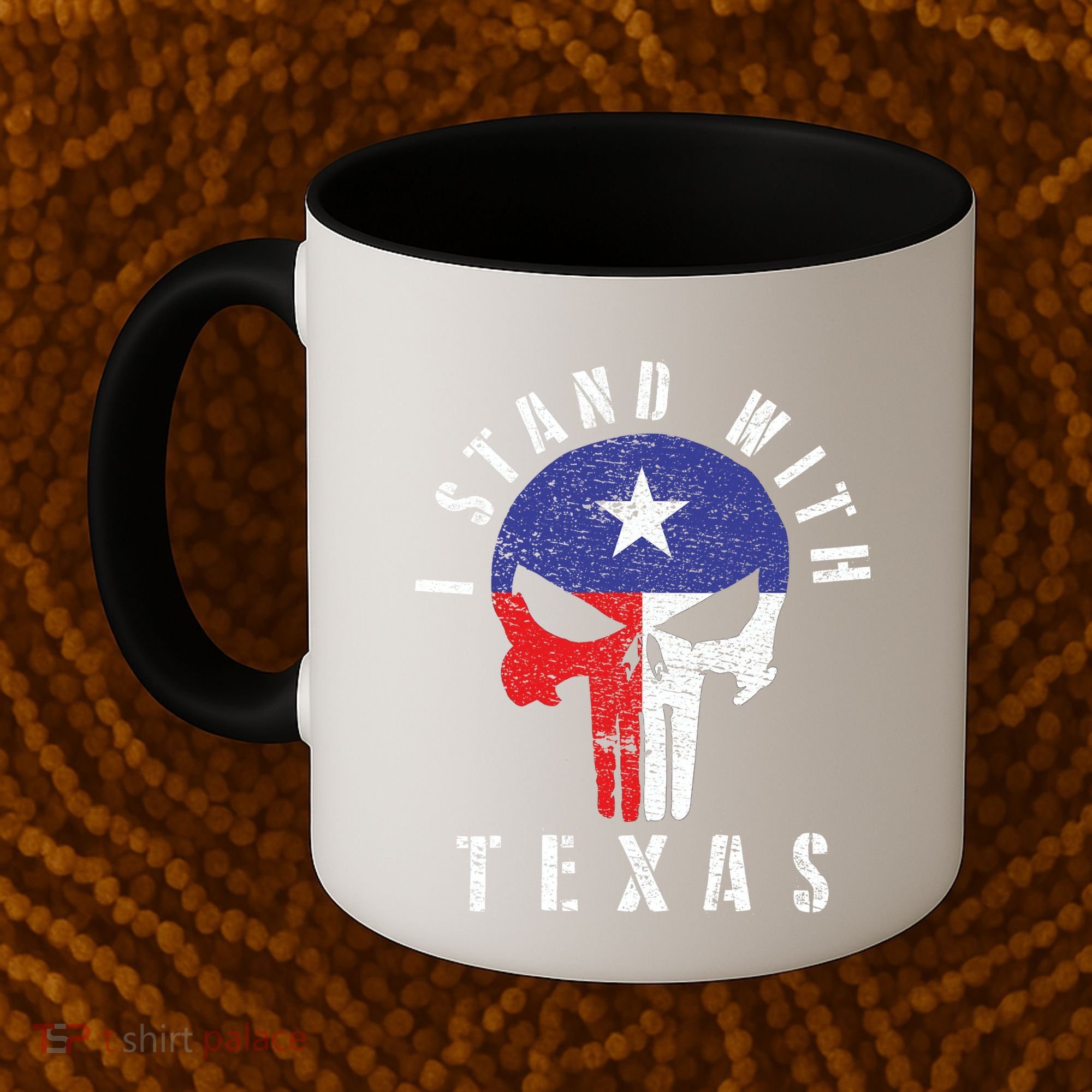 I Stand With Texas Flag Usa State Of Texas Coffee Mug