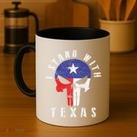 I Stand With Texas Flag Usa State Of Texas Coffee Mug thumb 4