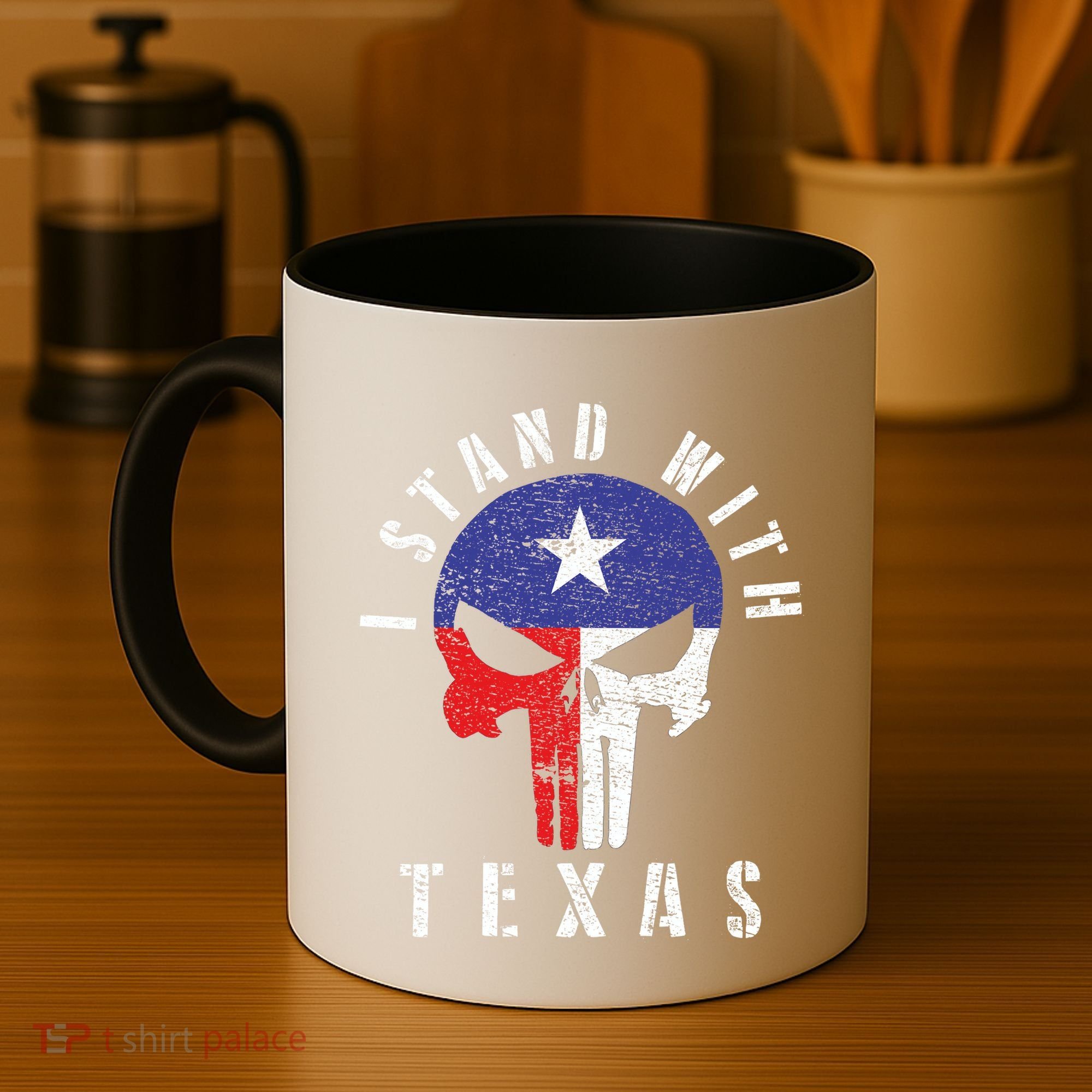 I Stand With Texas Flag Usa State Of Texas Coffee Mug
