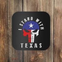 I Stand With Texas Flag Usa State Of Texas Coaster thumb 0
