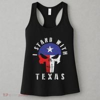I Stand With Texas Flag Usa State Of Texas Women's Tank Top thumb 3