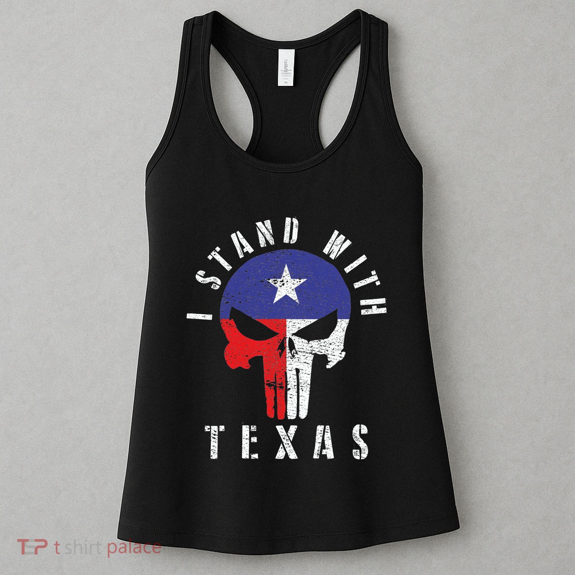 I Stand With Texas Flag Usa State Of Texas Women's Tank Top