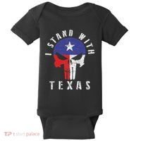 I Stand With Texas Flag Usa State Of Texas Baby Bodysuit thumb 0
