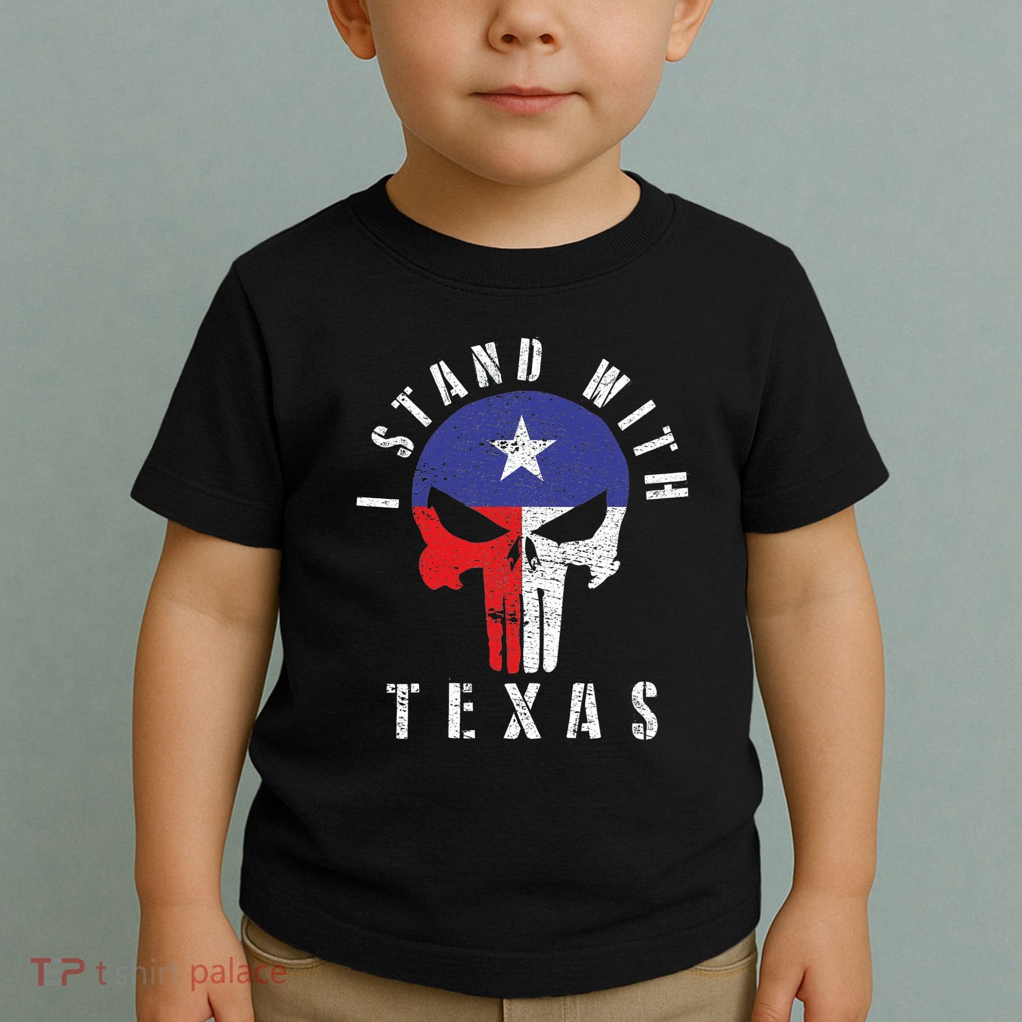 I Stand With Texas Flag Usa State Of Texas Toddler T-Shirt