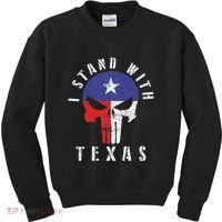 I Stand With Texas Flag Usa State Of Texas Kids Sweatshirt thumb 0