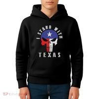I Stand With Texas Flag Usa State Of Texas Kids Hoodie thumb 4