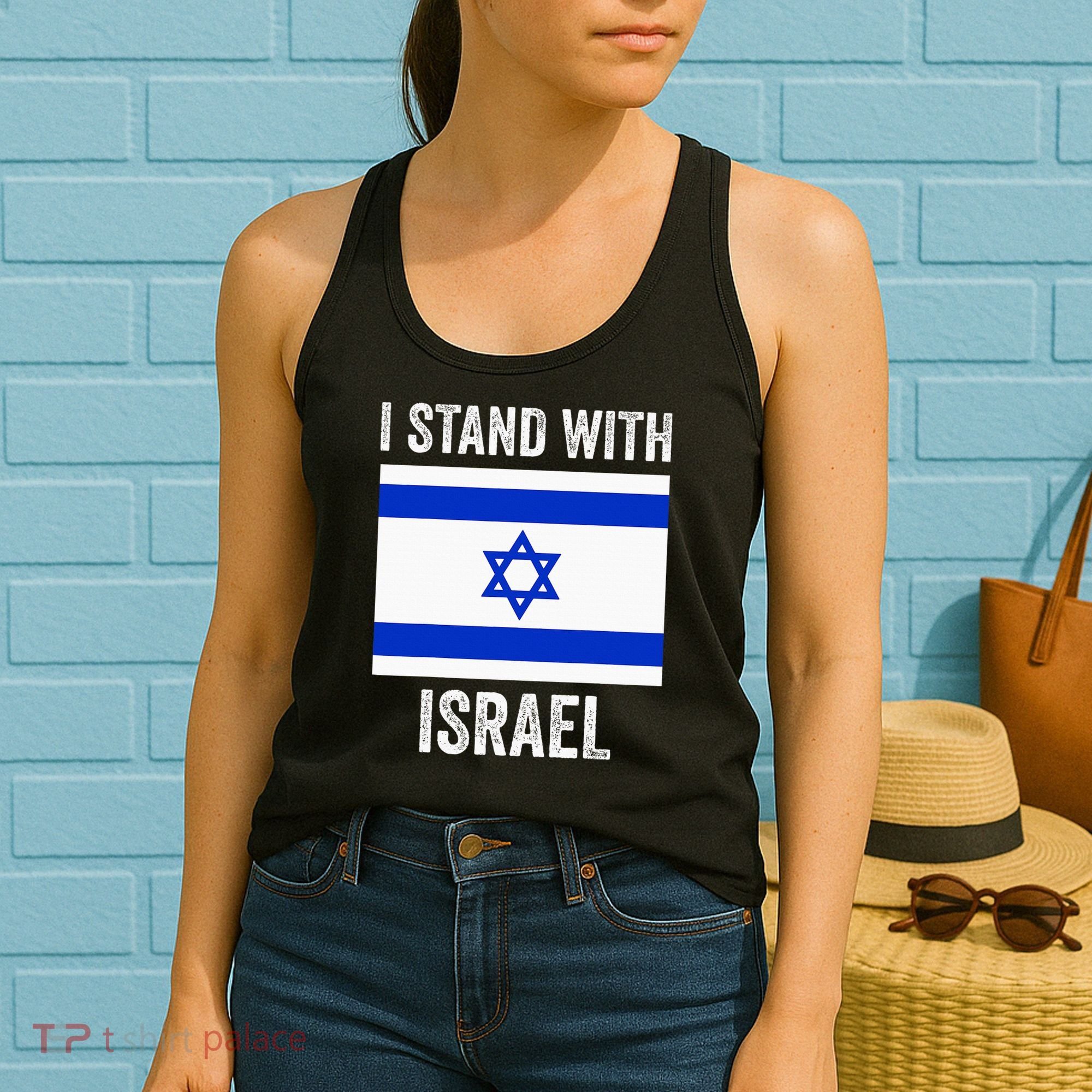 I Stand With Israel Free Israel Women's Tank Top