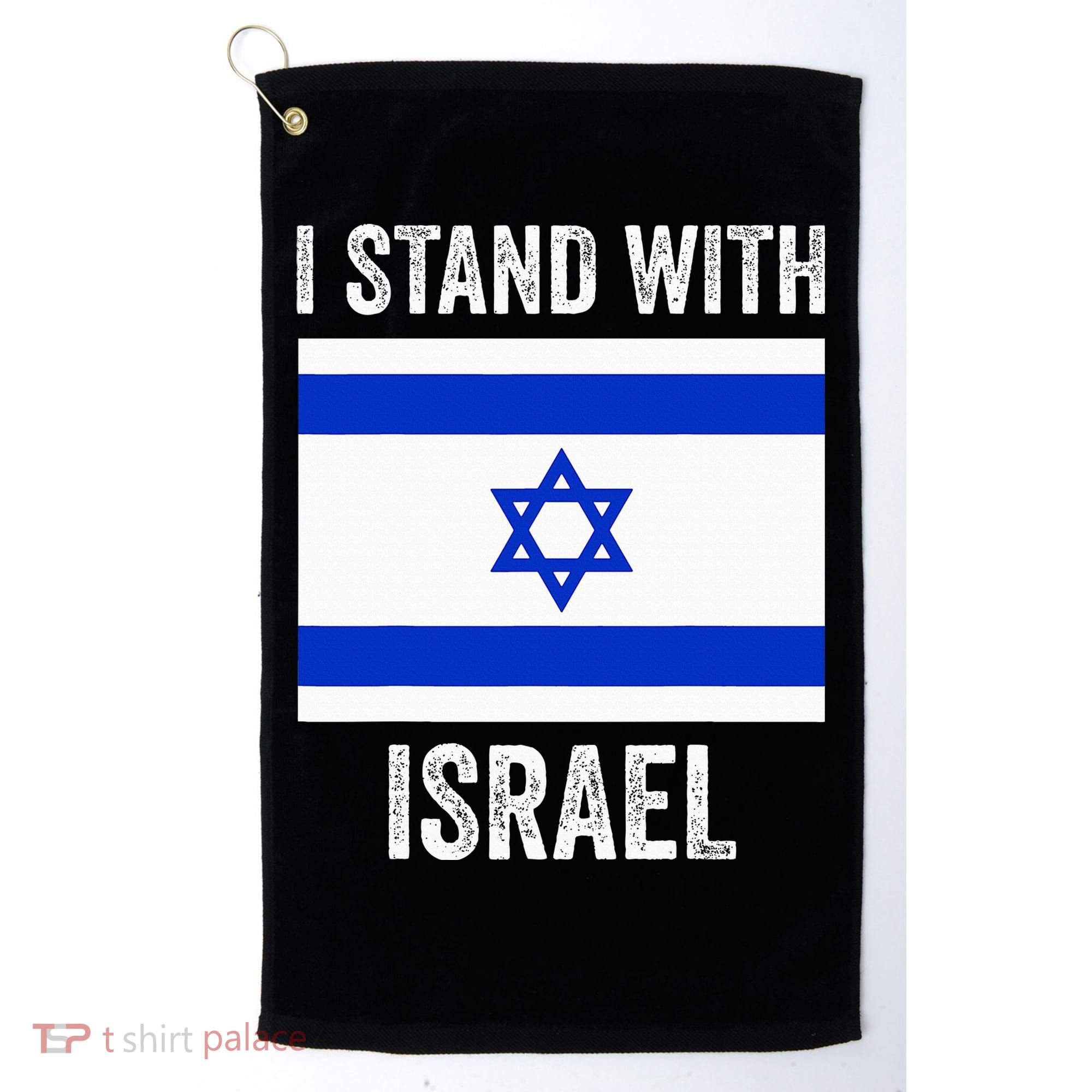 I Stand With Israel Free Israel Golf Towel