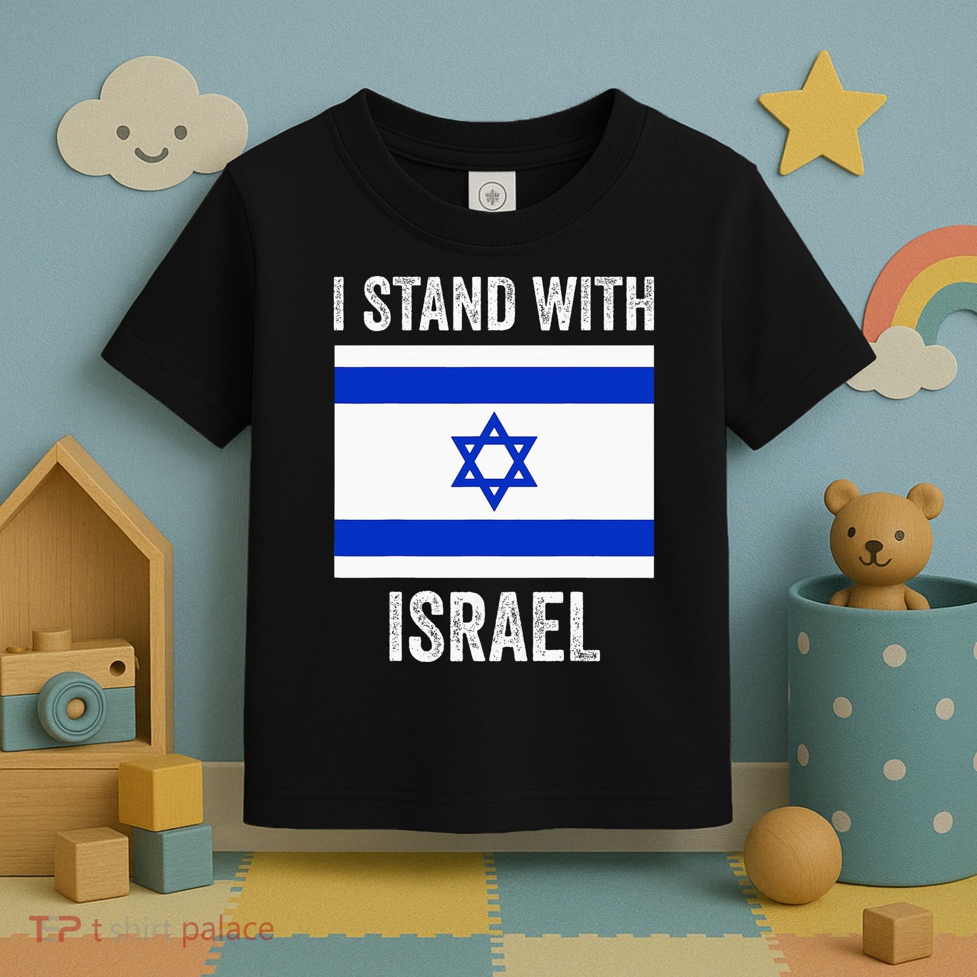 I Stand With Israel Free Israel Toddler T-Shirt