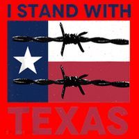 I Stand With Texas Santa Hat thumb 1