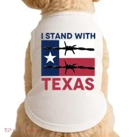 I Stand With Texas Doggie Tank thumb 0