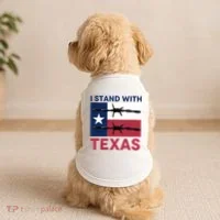 I Stand With Texas Doggie Tank thumb 2