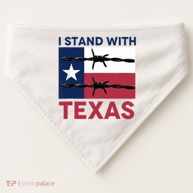 I Stand With Texas USA-Made Doggie Bandana