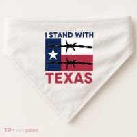 I Stand With Texas USA-Made Doggie Bandana thumb 0