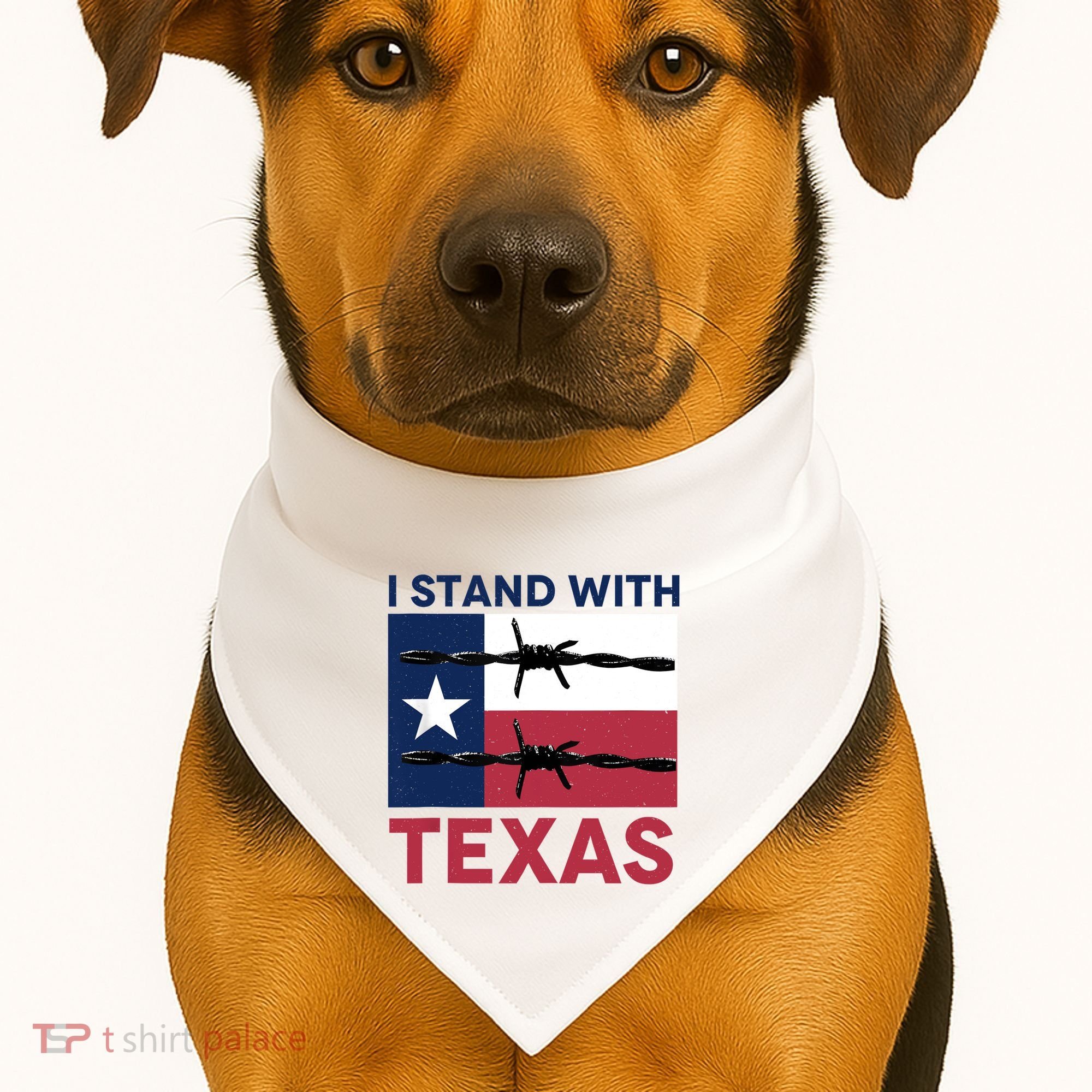 I Stand With Texas USA-Made Doggie Bandana