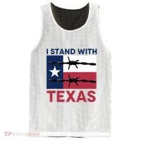 I Stand With Texas Mesh Reversible Basketball Jersey Tank thumb 0