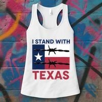 I Stand With Texas Women's Tank Top thumb 3