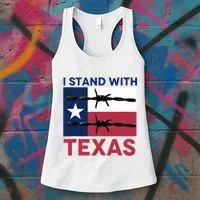 I Stand With Texas Women's Tank Top thumb 3