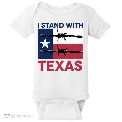 I Stand With Texas Baby Bodysuit