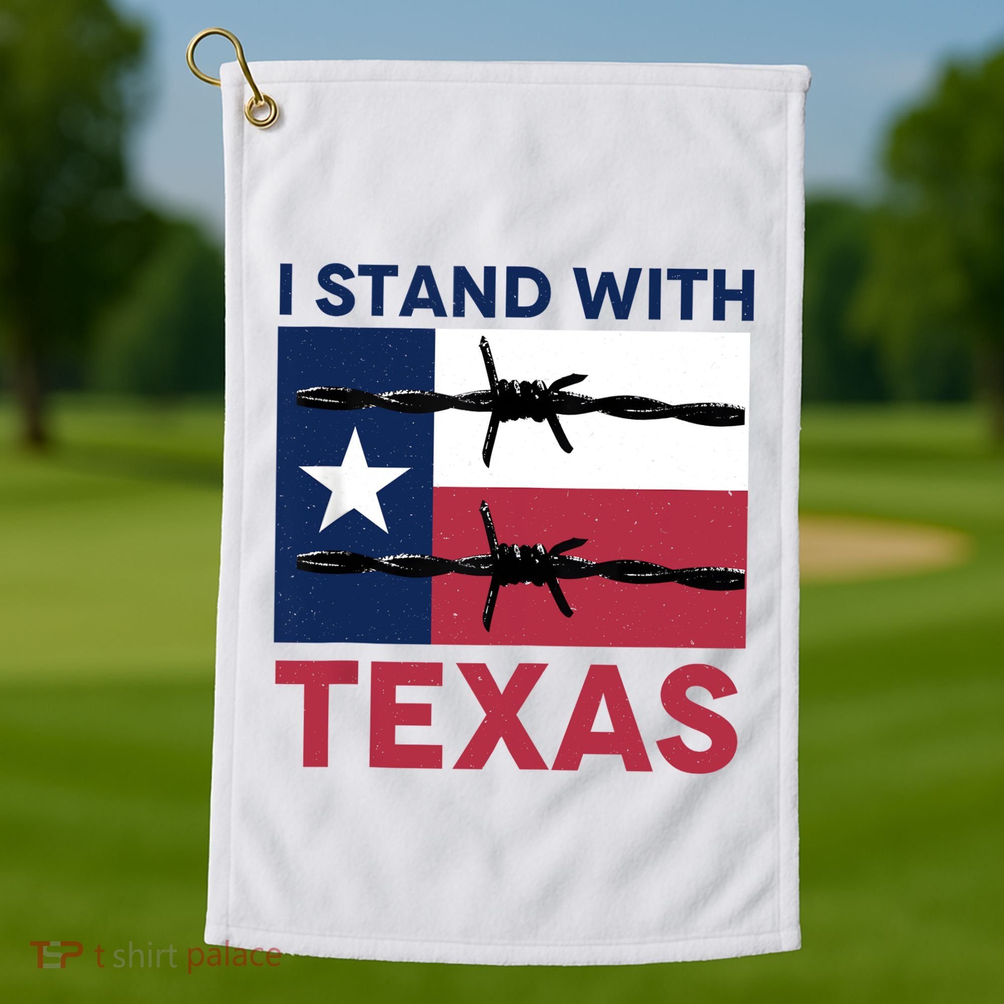 I Stand With Texas Golf Towel